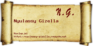 Nyulassy Gizella névjegykártya